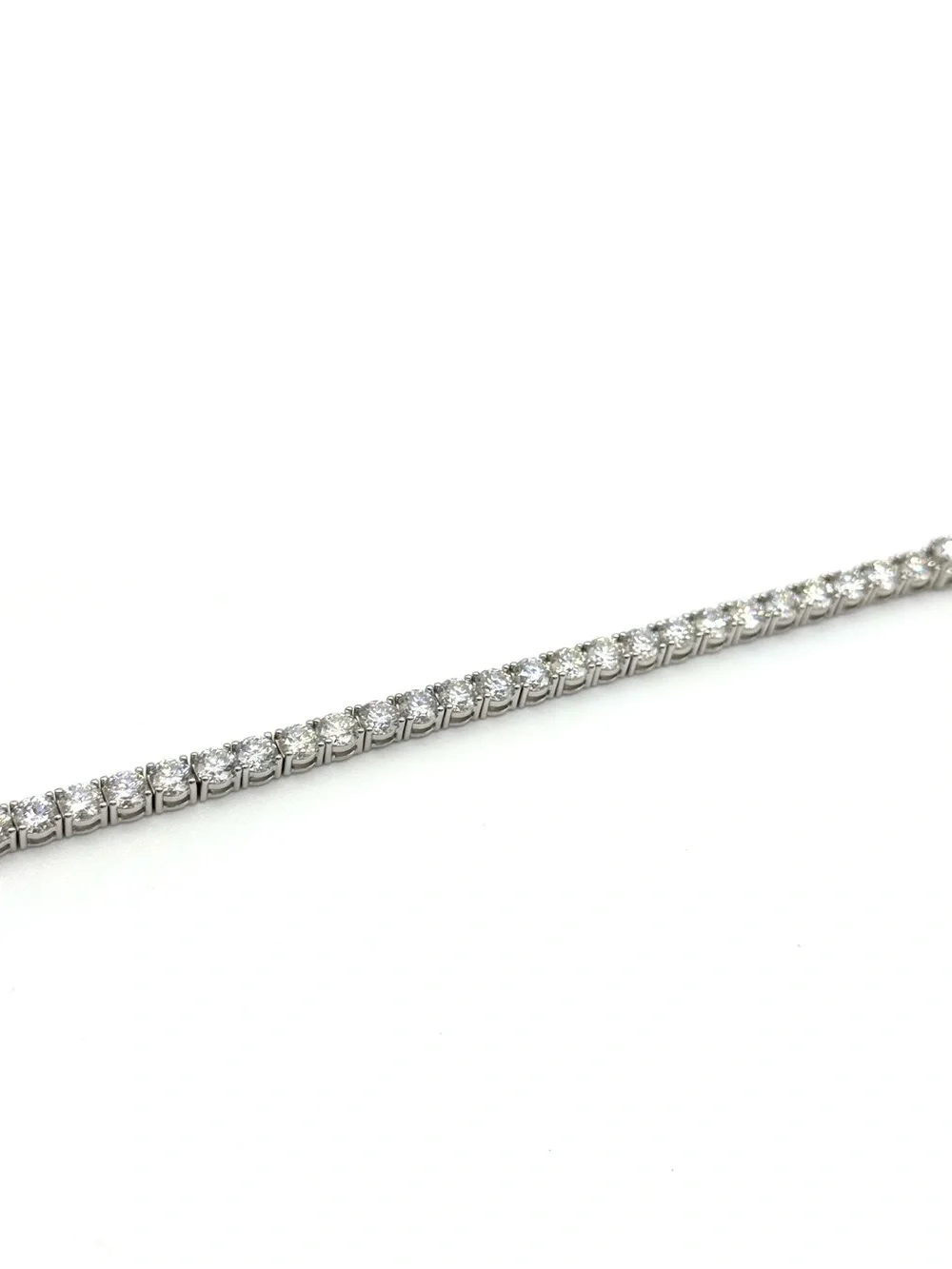 925 Silver, 14.4CTW Moissanite Tennis Bracelet - 8